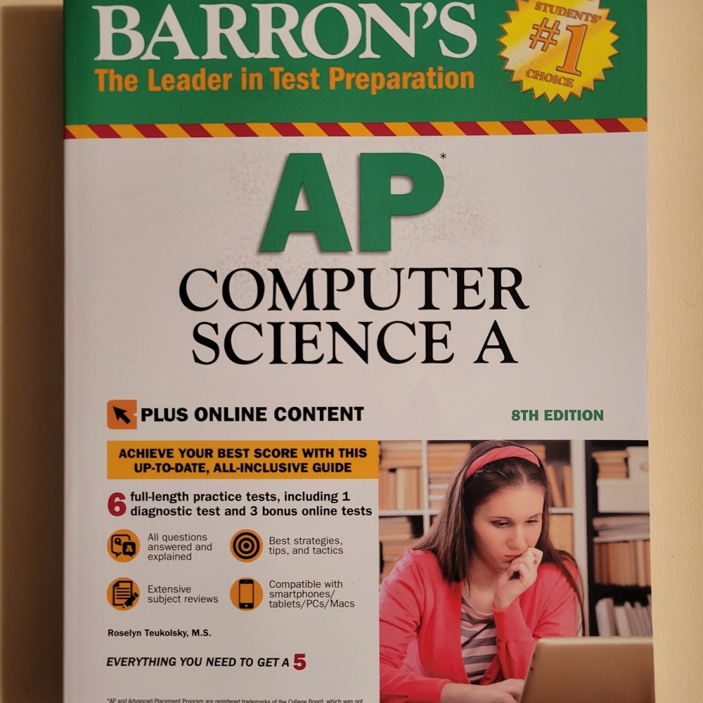 AP Computer Science A Barron's Test Preparation